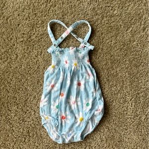 Baby girl bubble romper